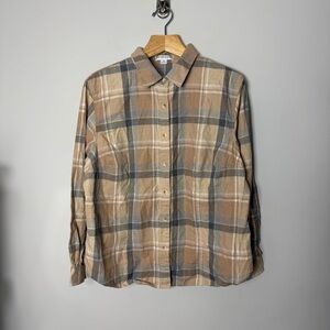 Pendleton Cotton Plaid Flannel Button Up Collared Long Sleeve Shirt 2X